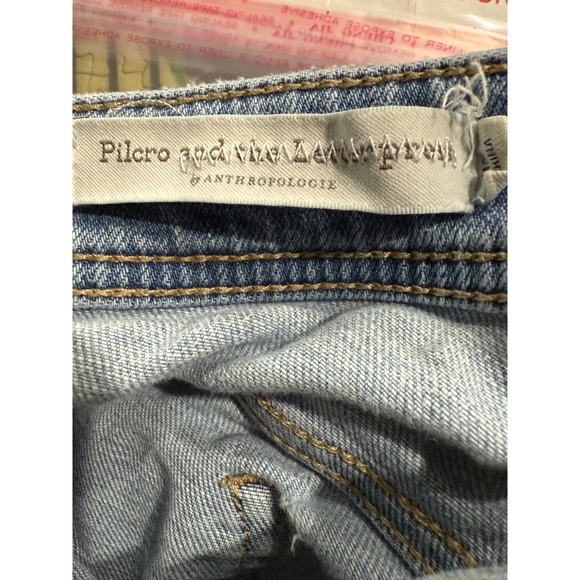 Pilcro and the Letterpress‎ Slim Boyfriend Jeans Wash Size 29 Patched Distressed - Picture 5 of 9